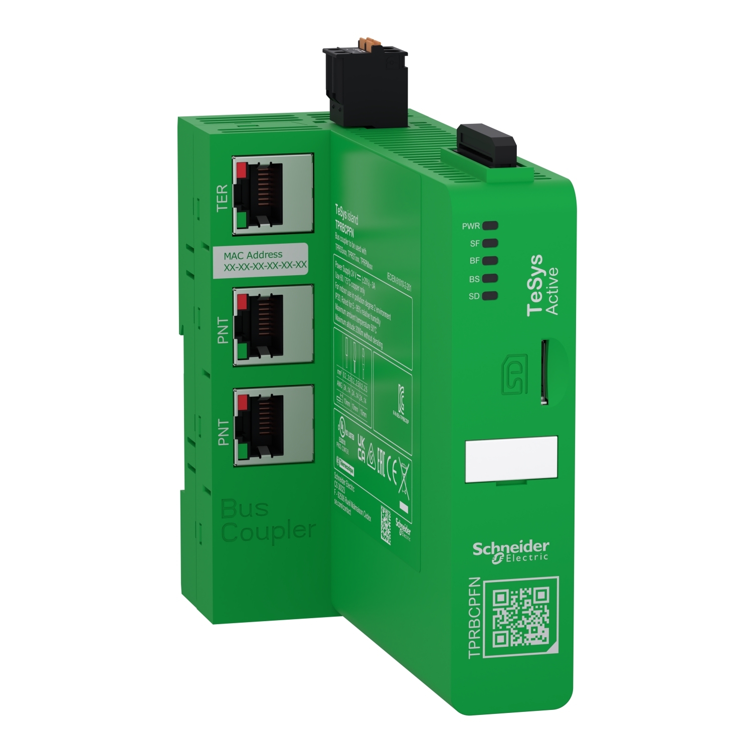 TPRBCPFN Bus Coupler, 24 V DC, 3 A