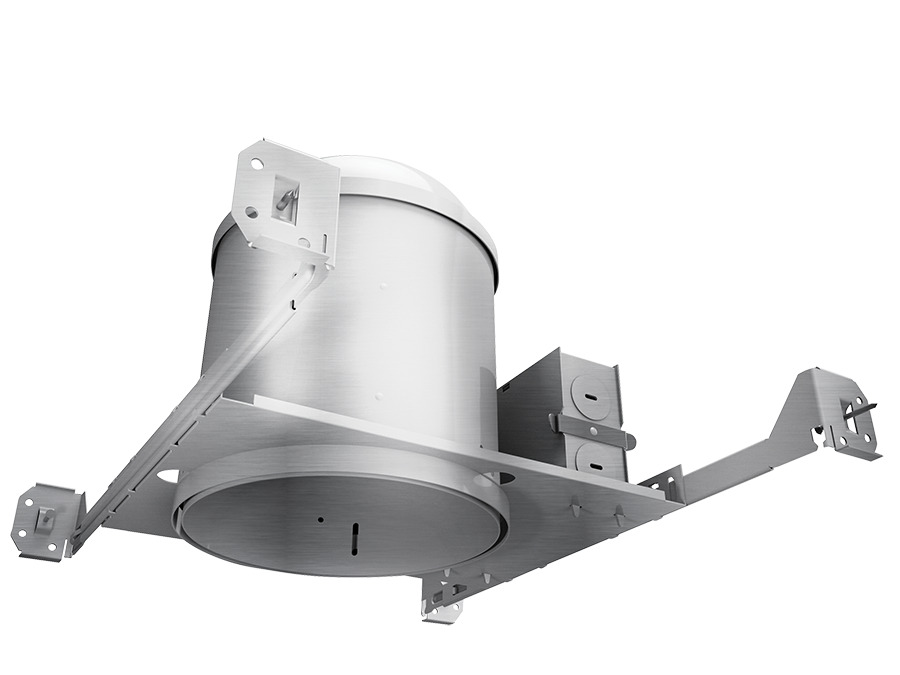 NDCANIC6R HALITE Lighting Housing, LED Lamp, Insulated Insulation, 120 to 277 V AC, 6 in Ceiling Opening, Die Cast Aluminum Housing