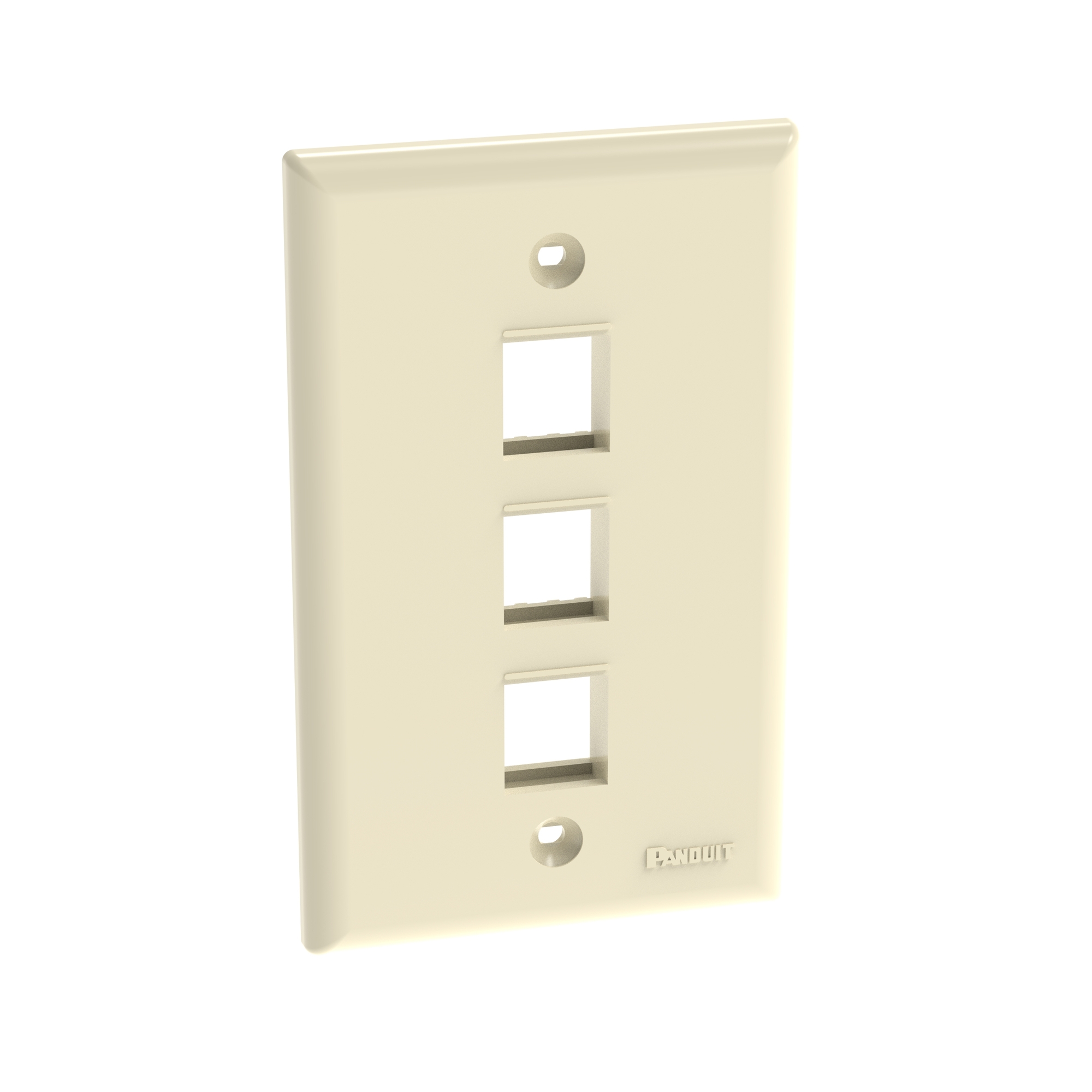 NetKey Faceplate, 3-Port, Electric Ivory