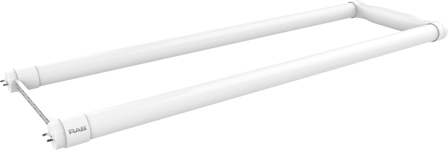U6-18-835-SE-BYP Type B Single Ended LED Lamp, 18 W, 32 W Incandescent Equivalent, G13 Lamp, U-Bend Linear Shape, 2100 Lumens