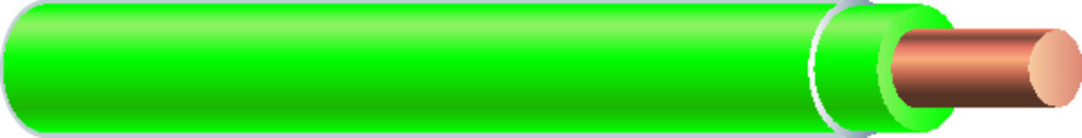 47412299 SIMpull Type XHHW Building Wire, Reel Packaging, 600/1000 V, (1) 2 AWG Stranded Copper Conductor, Green