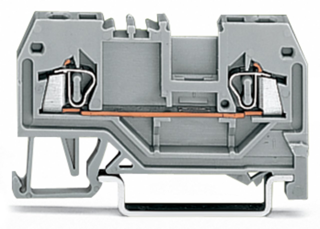 279-901 Operating Tool Conductor Terminal Block, 800 V, 18 A, 28 to 16 AWG Wire, 1 Poles, DIN Rail Mount