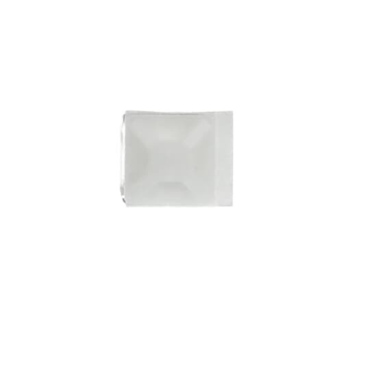 TC050X050A-C Ty-Rap Mini Cable Tie Mounting Base, 4-Way, Adhesive Mount, 0.22 in W Tie, Nylon/Polyamide 6.6, Natural