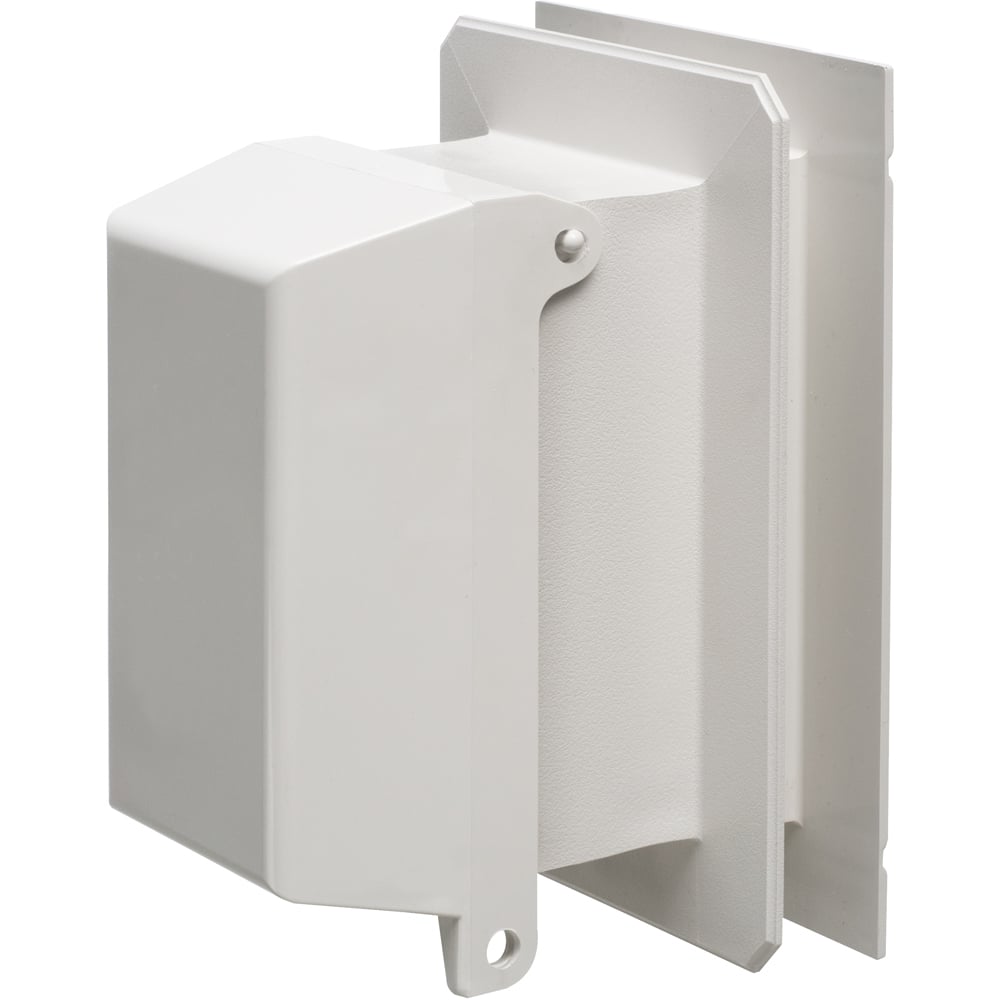 F8091V 1-Piece Weatherproof Outlet Box With Extra Duty White Cover, Plastic, 1 Gang, 7.248 in L x 4.99 in W x 4.987 in D
