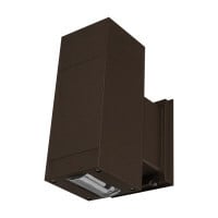 OWCF4N1036MV50BZ Dorado Fan OWC Non-Dimmable Square LED Wall Mount Cylinder With Up/Down Fan Distribution, 36 W Fixture, 120 to 277 V AC, Fine Textured Powder Coated Housing