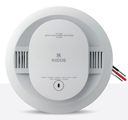 FireX Combination Smoke & Carbon Monoxide Alarm, Hardwired with 10-Year Backup Battery, 1 Pack