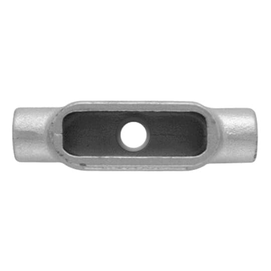 TB37 T&B BlueKote Type TB Conduit Body With Cover, Gasket, 1 in Hub, Form 7 Form, 16.9 cu-in Capacity, Iron, Epoxy Powder Coated/Zinc Plated