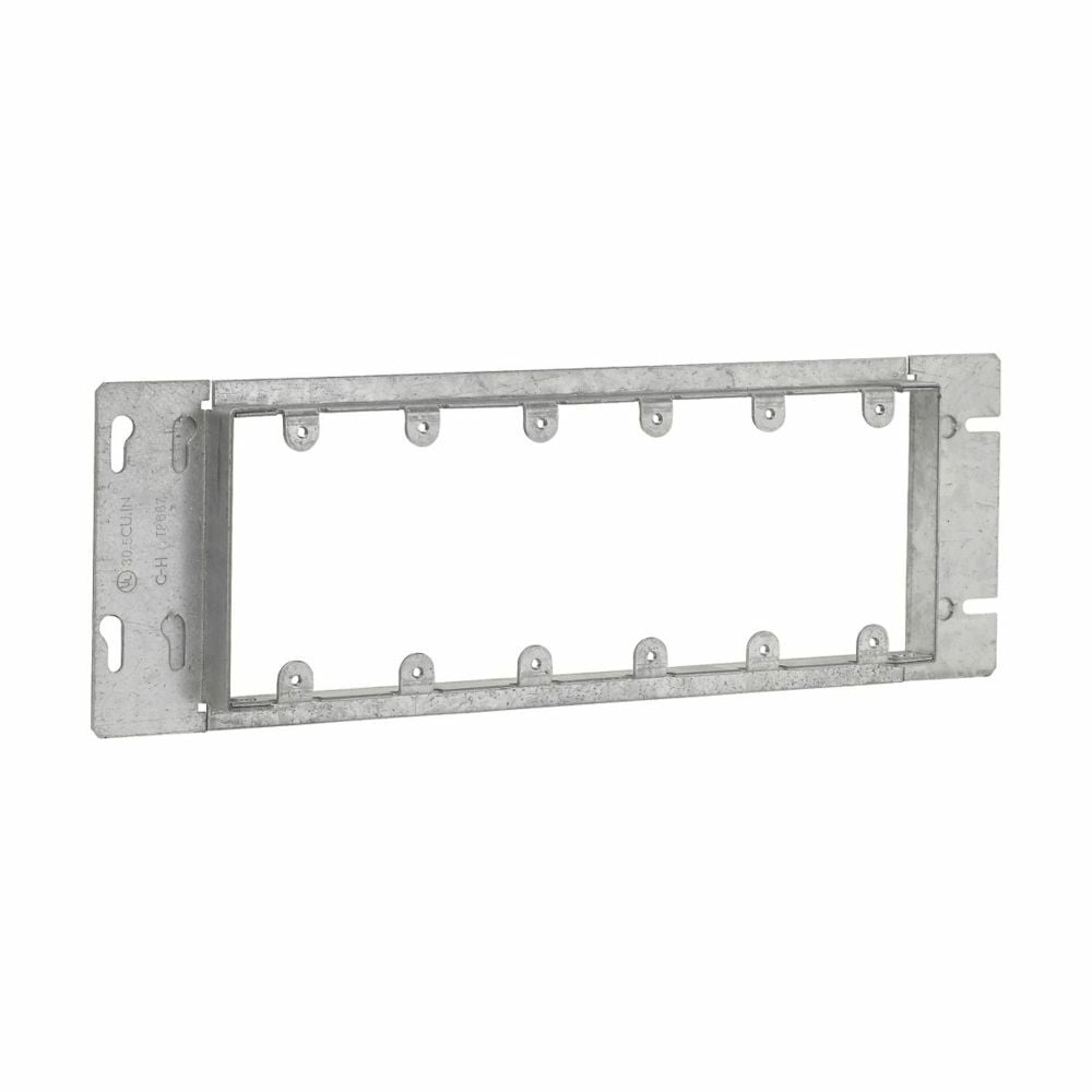 TP667 Welded Gang Box Cover, 14-1/4 in L x 4-1/2 in W, Gang Cover, Steel
