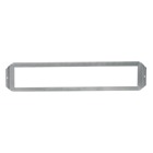 Horizontal Mounting Bracket, Length 24 Inches, Galvanized Steel, Stamped Rule on Bracket with 1/4 Inch, 1/2 Inch, and 1 Inch Markings, Bracket Accepts Three 4 Inch Square or Two 4-11/16 Inch Boxes, Deep or Shallow