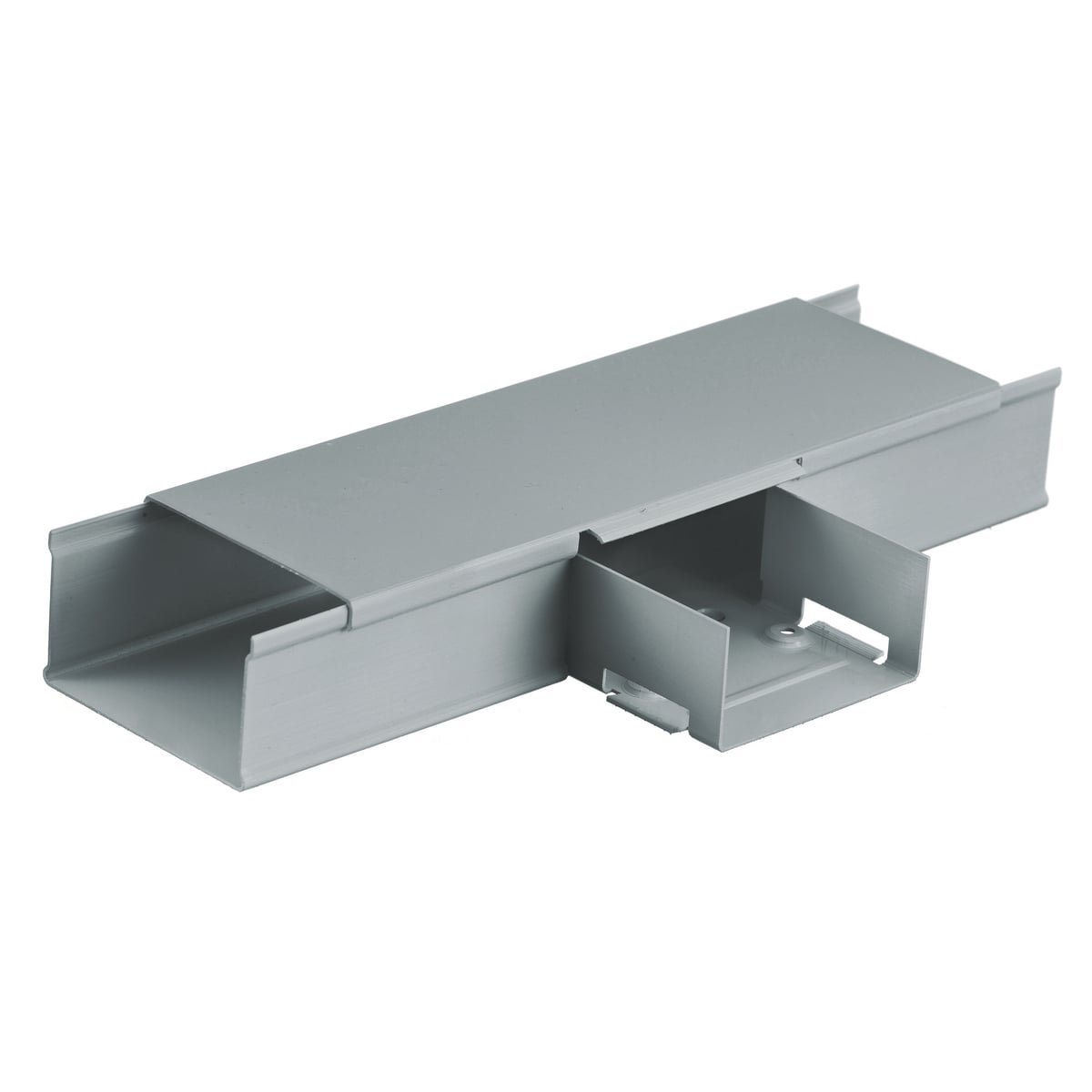 HBL3015EGY HBL3000 Standard Tee Fitting, 3.7 sq-in, 90 deg Bend, For Use With HBL3000 Series Metal Raceway, Rolled Steel, Gray