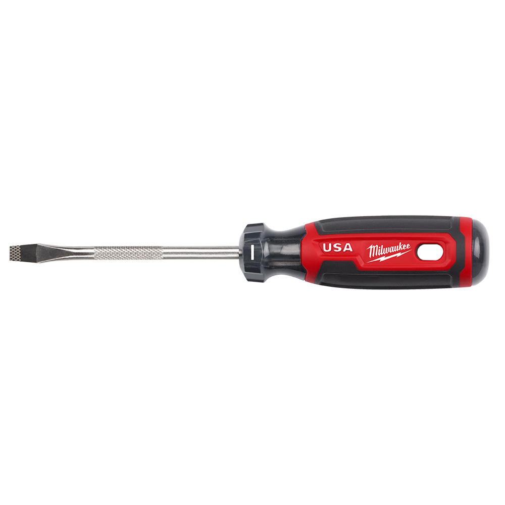 MT206 Standard Screwdriver, 1/4 in Point Slotted Point, 8.3 in OAL, Acetate Handle, Chrome