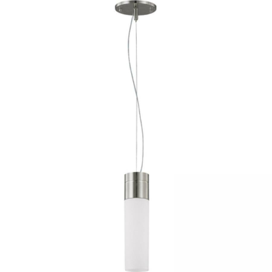 60-2932 Nuvo Link Contemporary Tube Pendant Light, (1) T10 Lamp, 120 V AC, Brushed Nickel Housing