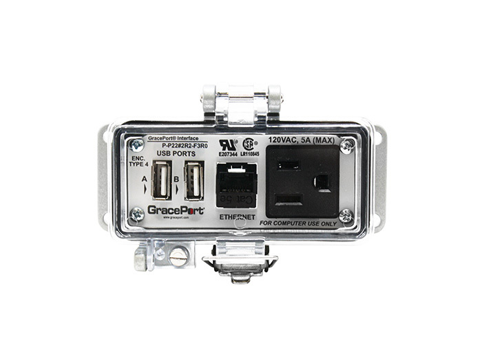 P-P22#2R2-F3R0 Bulkhead Connector, Aluminum Housing
