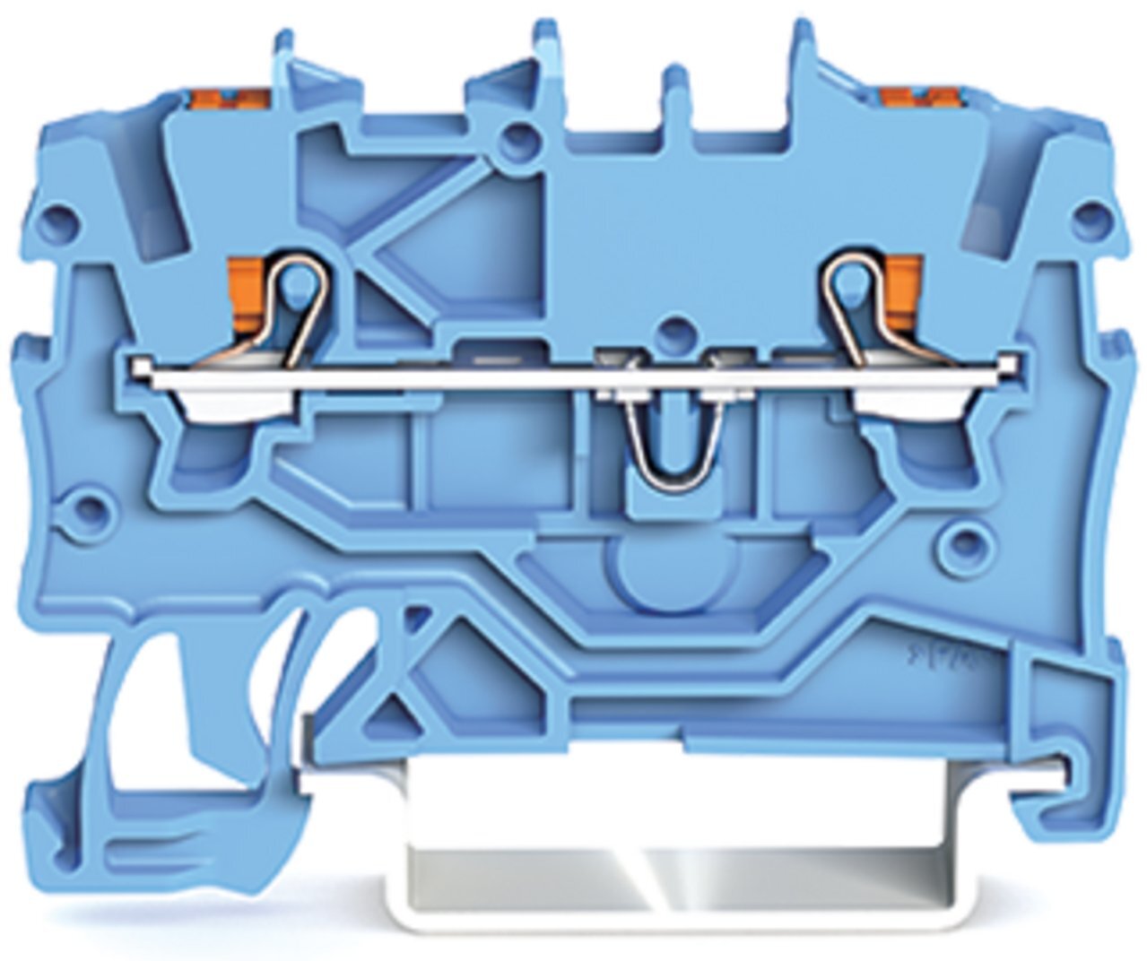2200-1204 Operating Tool Conductor Terminal Block, 800 V, 13.5 A, 24 to 16 AWG Wire, 1 Poles, DIN Rail Mount
