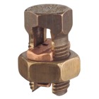 Type H High Strength Split-Bolt Connector, Bronze Alloy for Use on Copper Conductors, Conductor Range for Equal Main and Tap  4 Sol-8 Sol