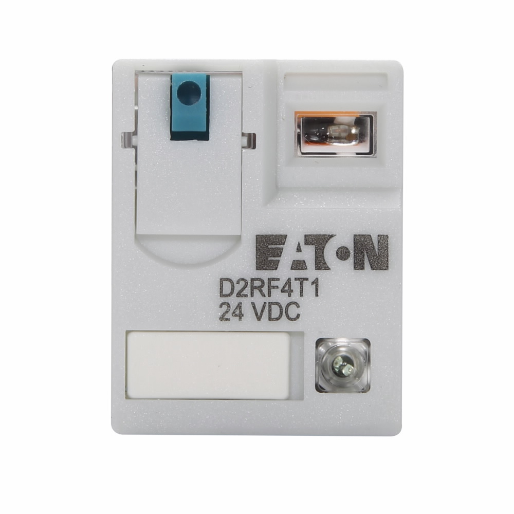 D2RF4T1 Ice Cube Fixed Contact Full Featured General Purpose Relay, 10 A, 4 Form C 4PDT Contact, 24 V DC Coil