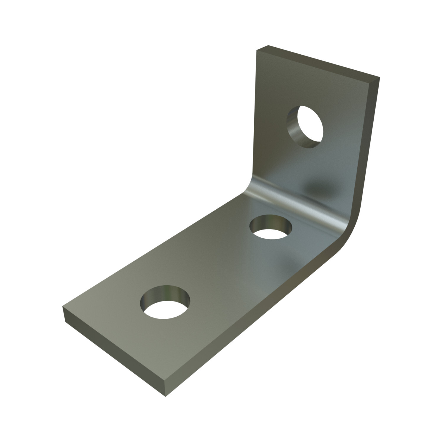 P1458-EG 90 deg Angle Fitting, 3 Holes, 1-5/8 in W x 1/4 in THK, HRPO Steel