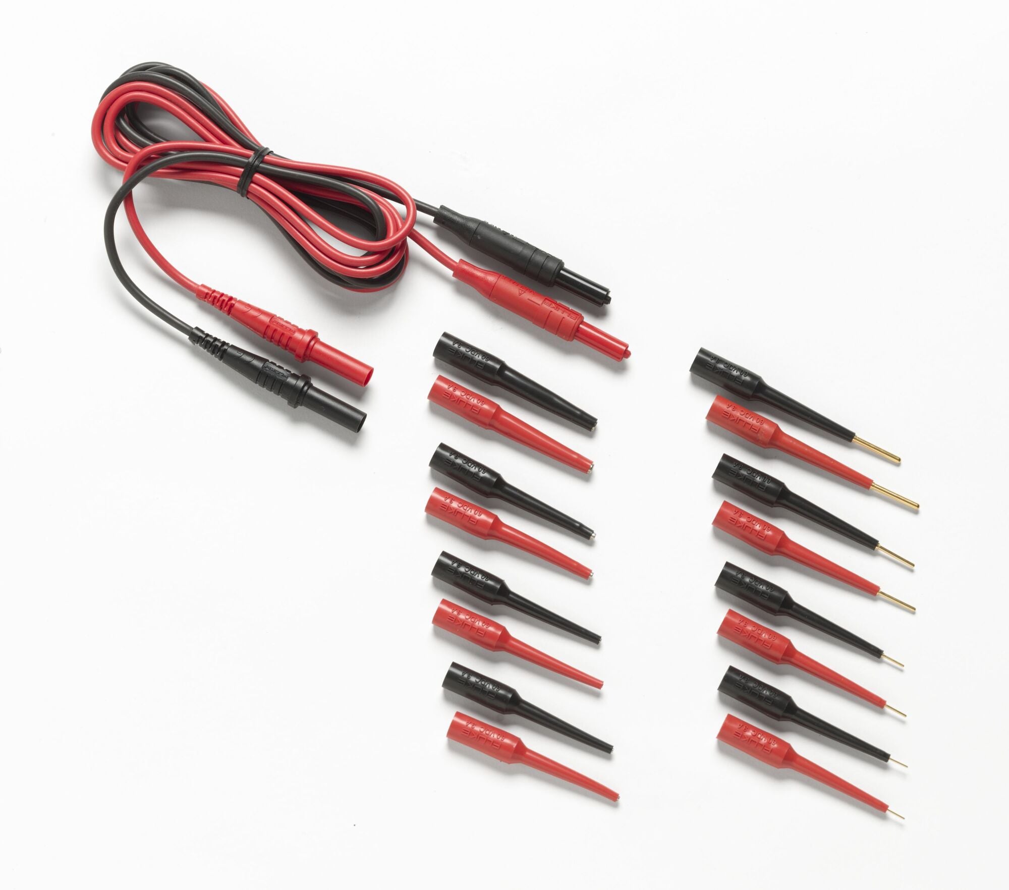 TL82 Automotive Pin and Socket Adapter Set, For Use With Any Multimeter, Clamp Meter or Test Instrument that Accepts a Standard Shrouded Banana Plug, Black/Red