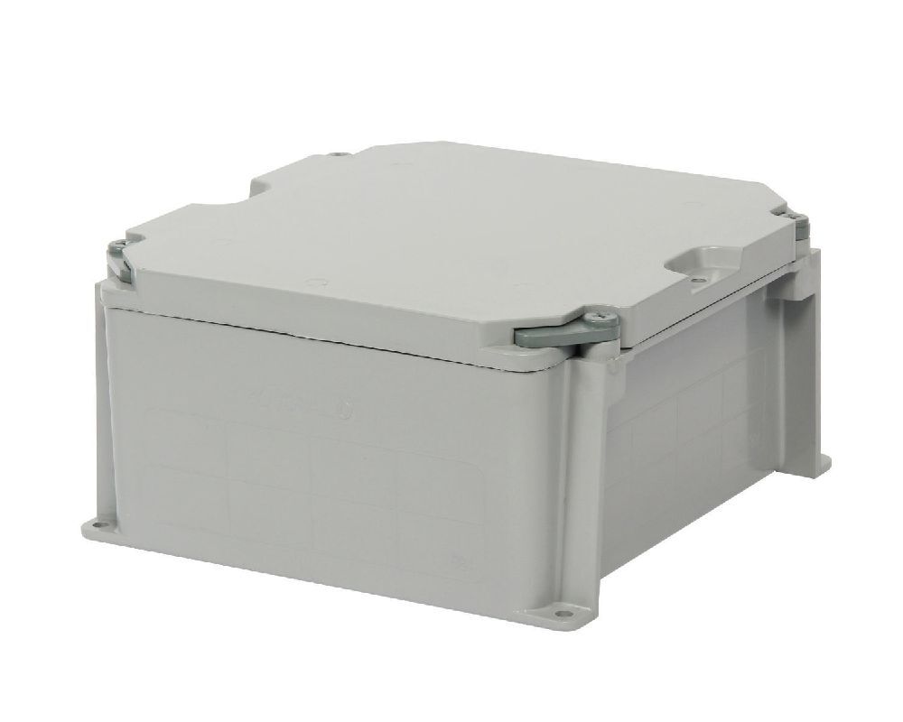 278306 Junction Box, 8 in H x 8 in W x 4 in D, Standard Cover, 1, 2, 3R, 4, 4X, 6, 6P, 12, 13 NEMA Rating, PVC