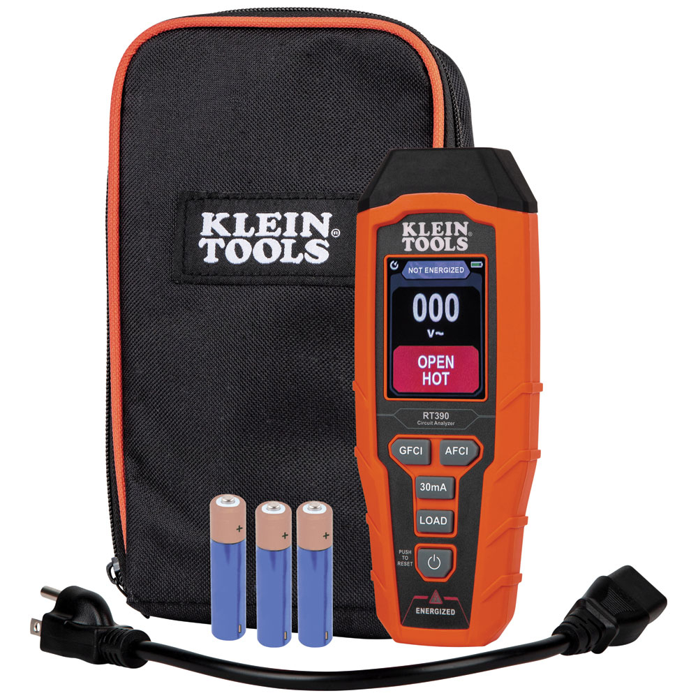 RT390 Circuit Analyzer, 135 V AC, CAT III 135V, 12, 15, 20 A Load, 50/60 Hz