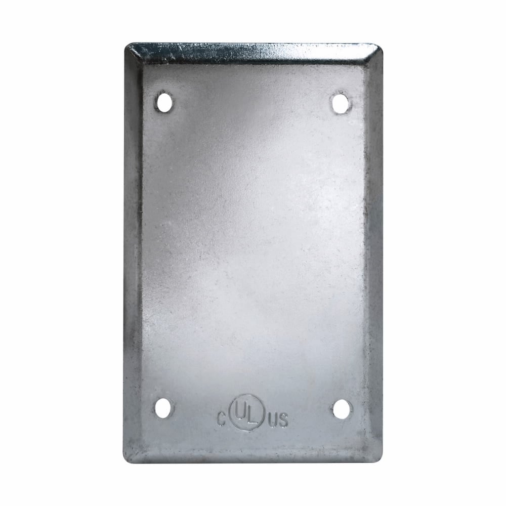 FBCS1 Type FD Flat Blank Cover, 1 in Dia, 5.3 in L x 2.87 in W x 2.86 in D, Blank Cover, Steel
