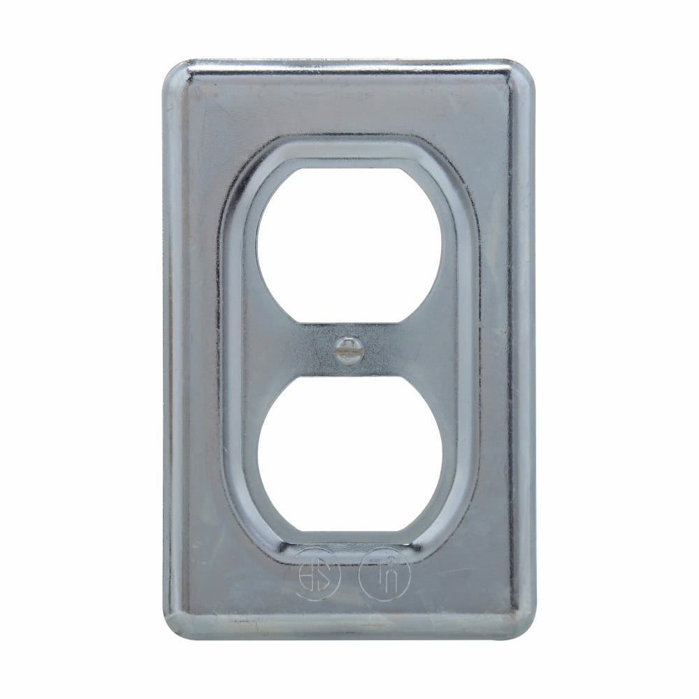 DS23 DS Series Duplex Receptacle Cover With Operating Mechanism and Gasket, 2.7 in L x 4-1/4 in W x 0.45 in D, Sheet Steel