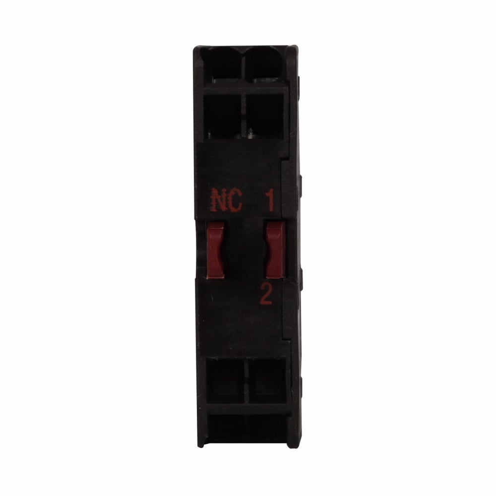 M22-CKC01 Emergency Stop Non-Illuminated Contact Block, 22.5 mm, 1NC Contact, 6 A at 240 V AC, 3 A at 24 V DC Contact, Black