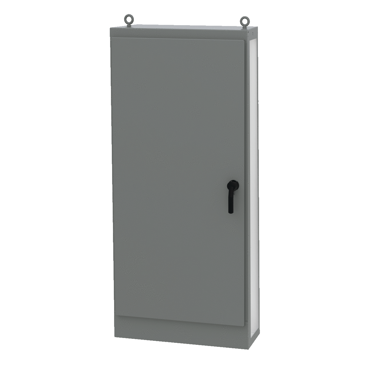 AU84X4018RLP 1-Door Right Side Open Disconnect Modular Universal Enclosure, 77.99 in W x 18.11 in D x 84.13 in H, NEMA 3R/4/12 Rating, Mild Steel