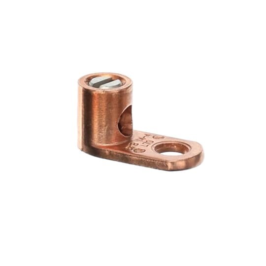 L70 Blackburn Type L Compact Mechanical Connector, 14 to 4 AWG Stranded Solid Copper Conductor, 9/32 in Stud, 1 Bolt Holes, Copper