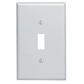 80501 Midway Size Traditional Wall Plate, 1 Gangs, 3-1/8 in W x 4-7/8 in H, Thermoset, Brown