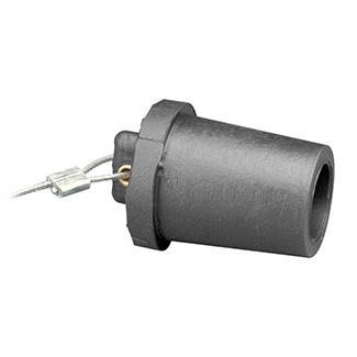 17P21-E Male Taper Nose Protective Cap, For Use With 17 and 23 Series Cam Type Connector, TPV, Black