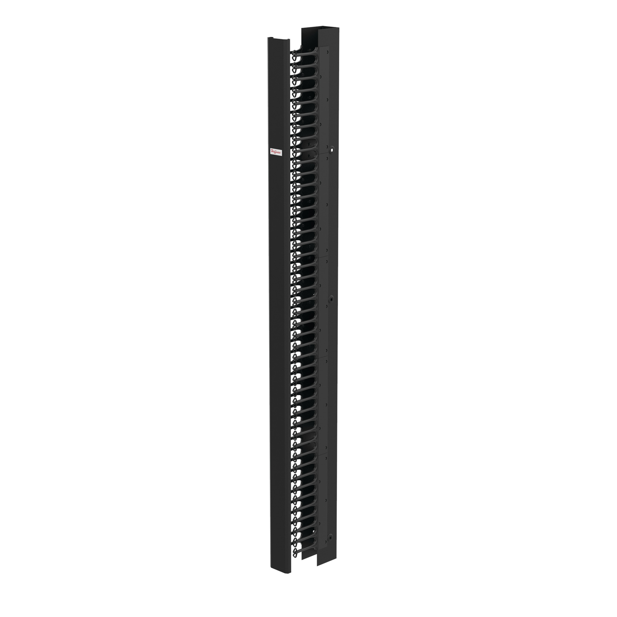 EC3S7 CableTek 1-Sided Front Vertical Cable Manager, 3-1/2 in W x 11-1/2 in D, Steel