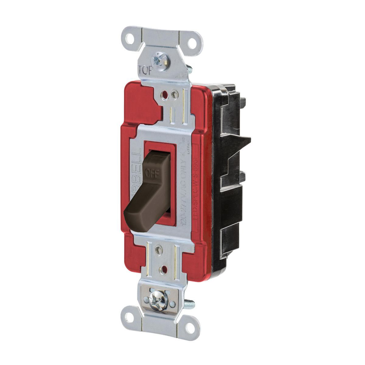 HBL1221ST EdgeConnect Screwless Termination Toggle Switch, 120/277 V, 20 A, 2-Position Contact