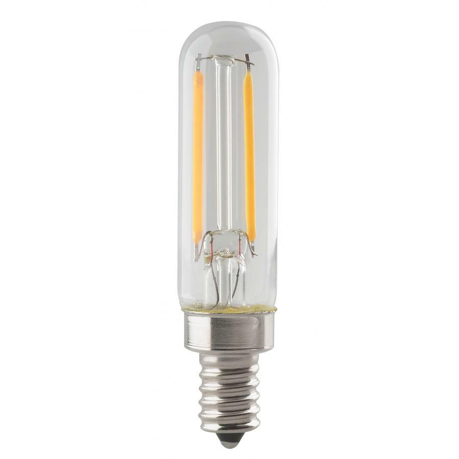 S8555 LED Lamp, 3 W, 25 W Incandescent Equivalent, E12 Lamp, T6 Shape, 180 Lumens