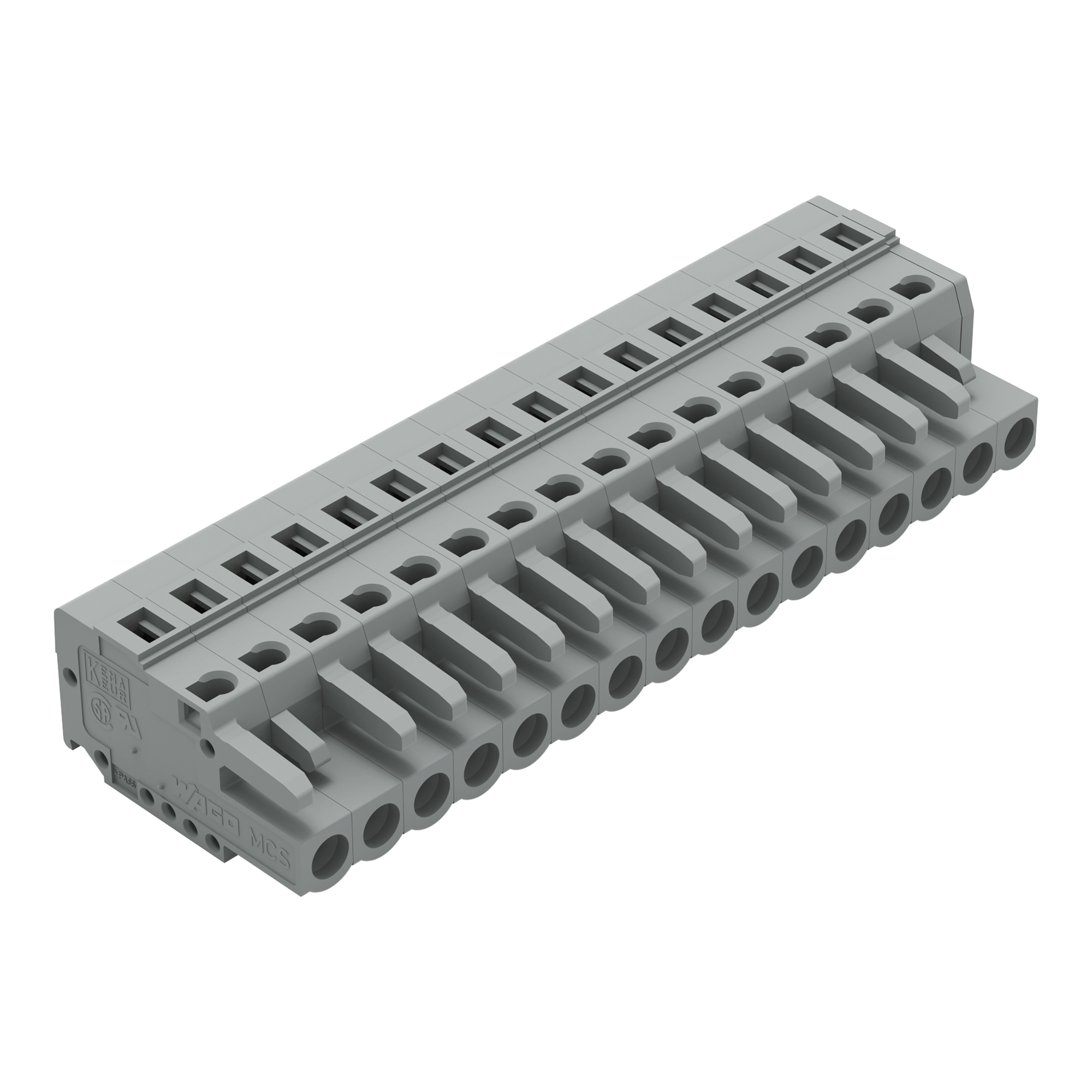 231-116/026-000 Operating Tool 1-Conductor Female Connector, 630 V, 16 A, 28 to 12 AWG Wire, 16 Poles