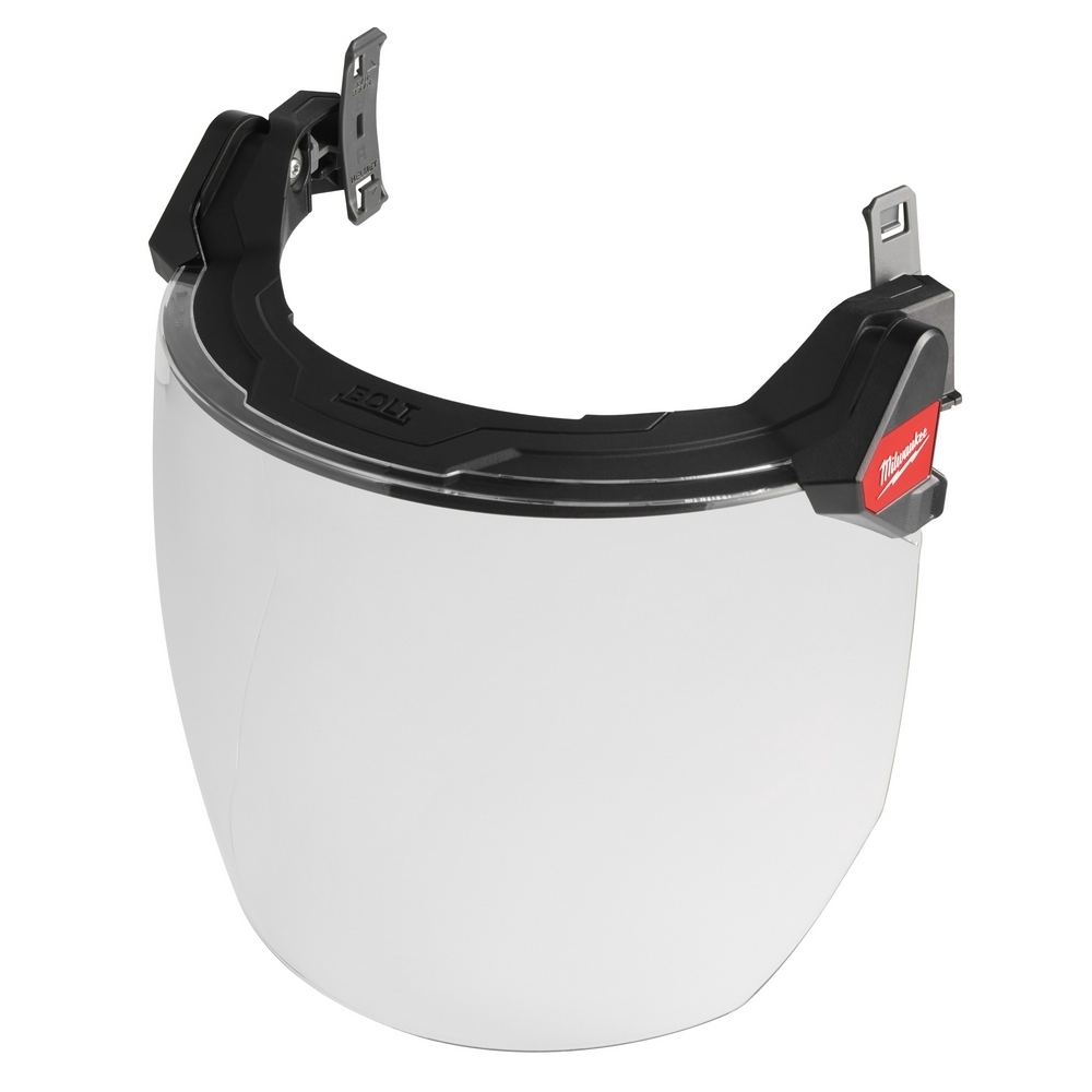 48-73-1420 Full Face Shield, For Use With Safety Helmets and Hard Hats, Clear Visor, Polycarbonate Visor, 9.5 in H x 10 in W