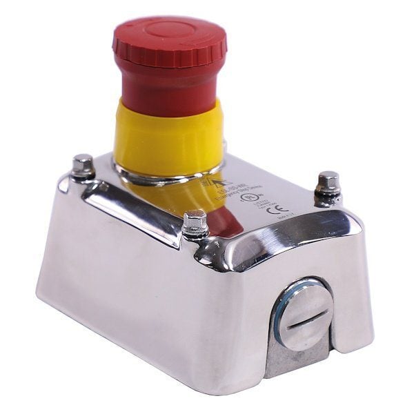 ESL-SS-WR Hygenic Emergency Stop Device with 4-Pole Contacts, 1/2 NPT, 3NC 1NO