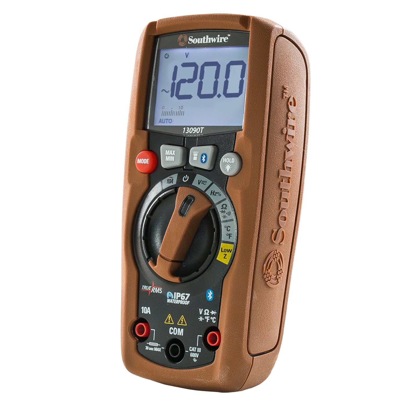 630160 ResidentialPro Auto-Ranging Digital Multimeter, 4 to 600 V AC/400 mV to 600 V DC/4 to 10 A/400 Ohm to 40 MOhm/40 nF to 1000 uF/9.999 Hz to 9.999 MHz Measuring, 600 V AC/DC, 10 A, 40 MOhm, 4000 Count Backlit LCD Display
