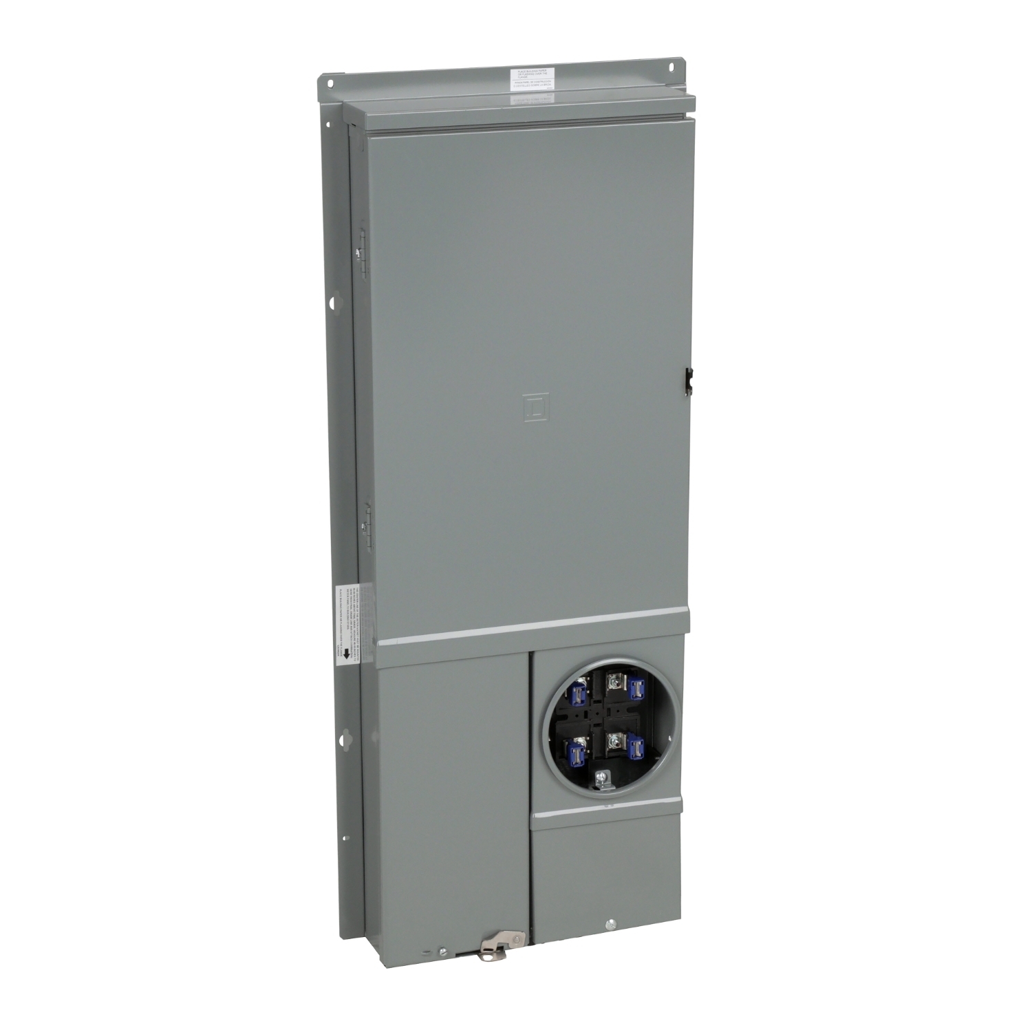 SC2040M200PF Homeline All-in-one Meter Socket, CSED, 200 Amp, Ringed, No Bypass, OH, UG, 20 Spaces, 40 Circuits, 10kA SSCR, Solar-ready