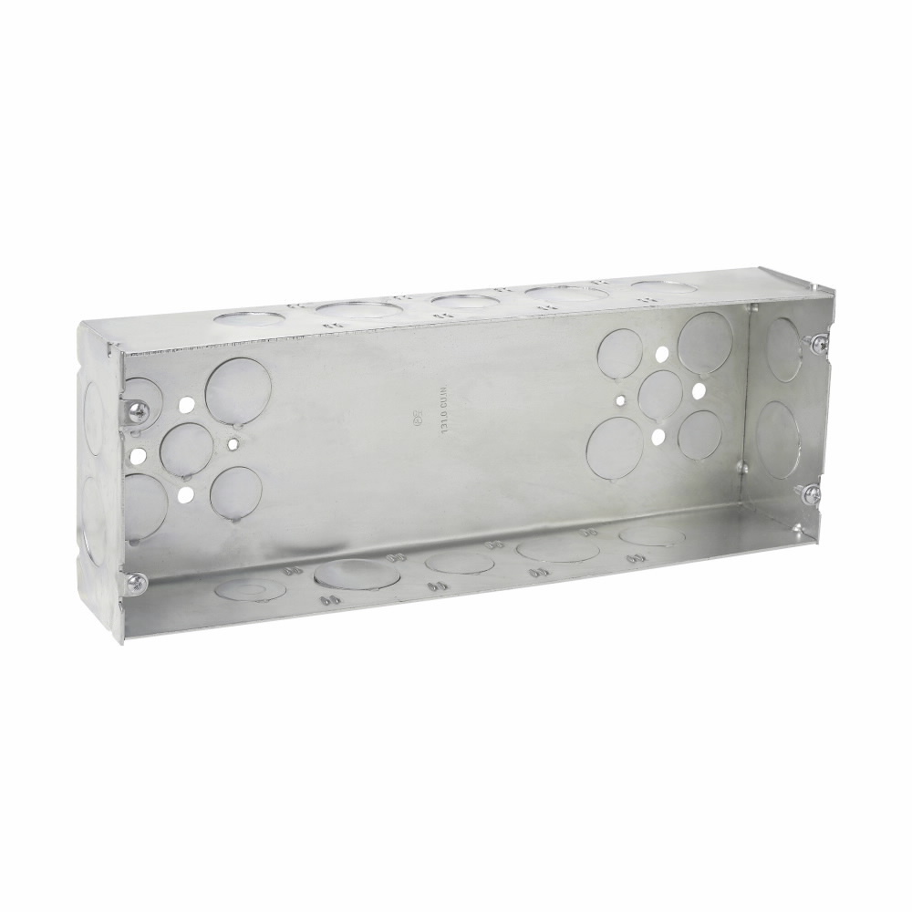 TP873 Thepitt Welded Gang Box, Steel, 132 cu-in Capacity, 5 Gangs, 5 Outlets, 12 Knockouts
