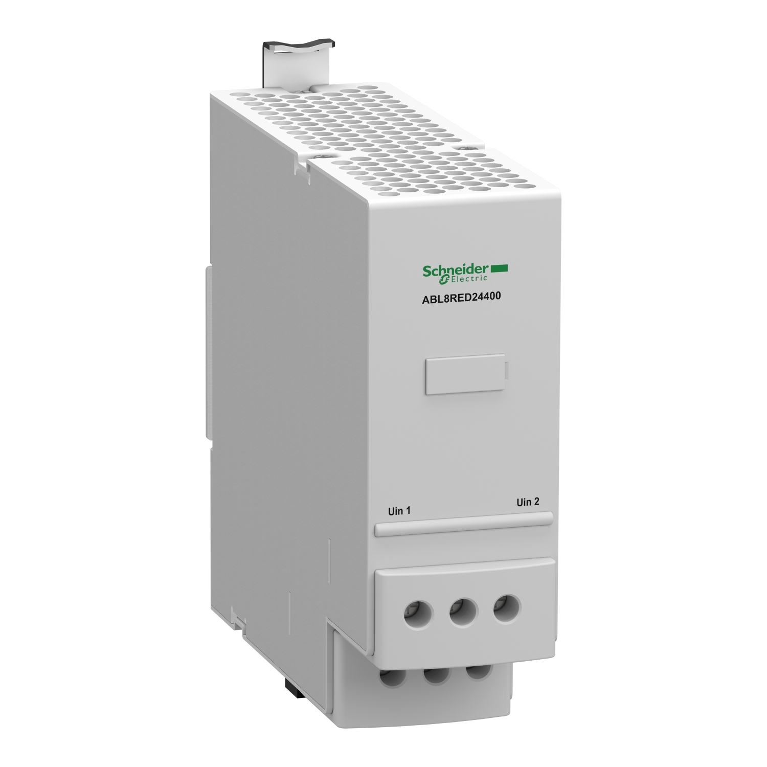 ABL8RED24400 Phaseo Regulated Switch Mode Redundancy Module, 0.2 V DC Input, 24 VDC Output, 40 A, DIN Rail Mount
