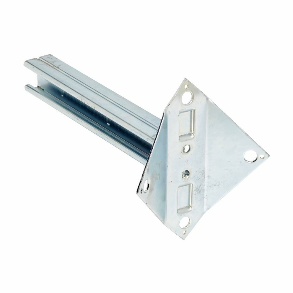 B812-12ZN Utility Pole Bracket, 4 Holes, 7-25/32 in L x 1/4 in THK, Steel Strip