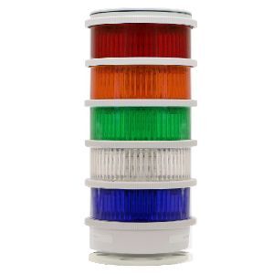 270CLEDMG120A StackLight Clearview Multi-Mode Stack Light Module With Gray Ring, 120 V AC, LED Lamp, 2.953 in Dia, Surface Mount, Green