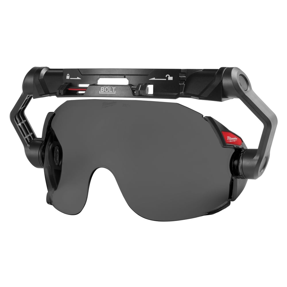 48-73-1415 Eye Visor, Polycarbonate, 5 in H x 10 in W, For Use With Place of Safety Glasses