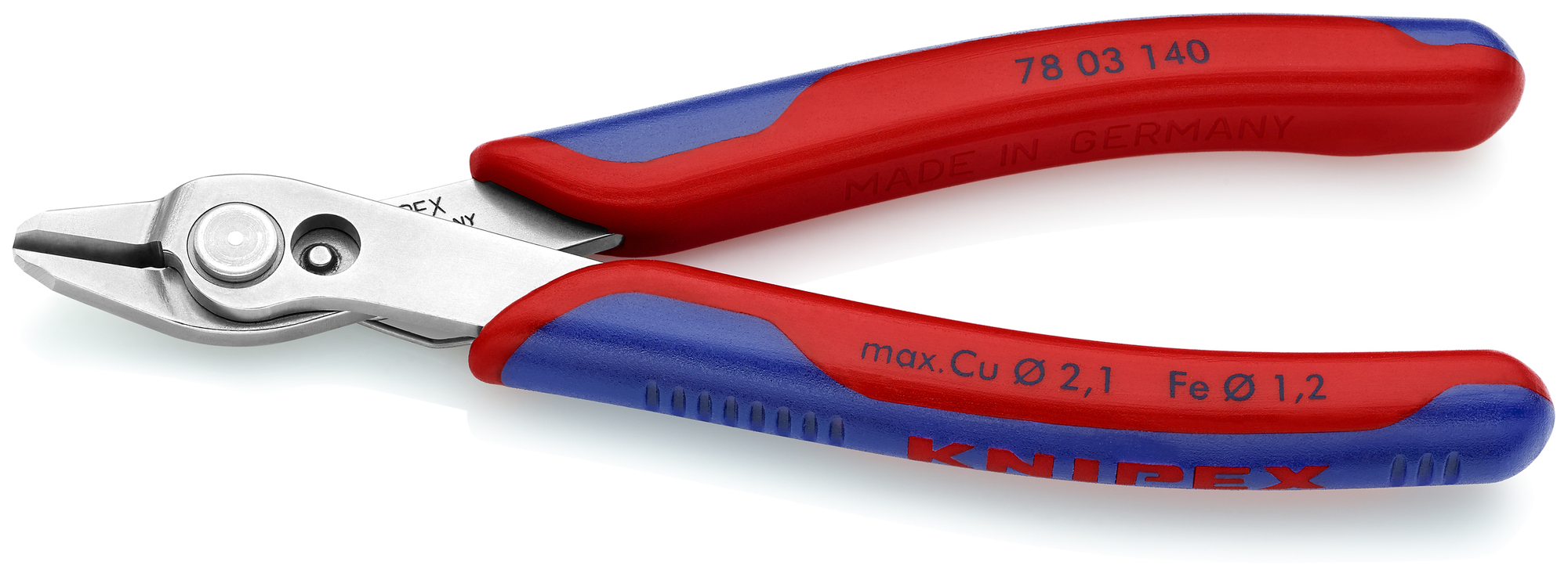 Electronics Super Knips XL, 5 1/2 in., Multi-Component, Polished, Flush Cut, Oval Head, Up to 1/16 in. Medium Wire, Bulk