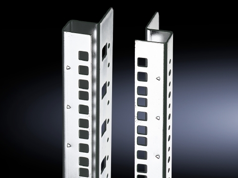 7827200 Mounting Rail, For Use With TS 8, CS Toptec Series Enclosure, 42U, Integral 19 in Punchings, Metal