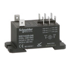 Power relay, SE Relays, DPDT, 30A, 240 VAC, DIN rail and panel mount cover, class F insulation