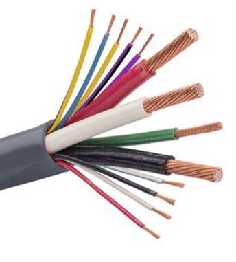 #2/3, #6G, 18/9C TCERJP Generator Cable 26KW, 600V Copper Conductors, PVC Insulation and Jacket