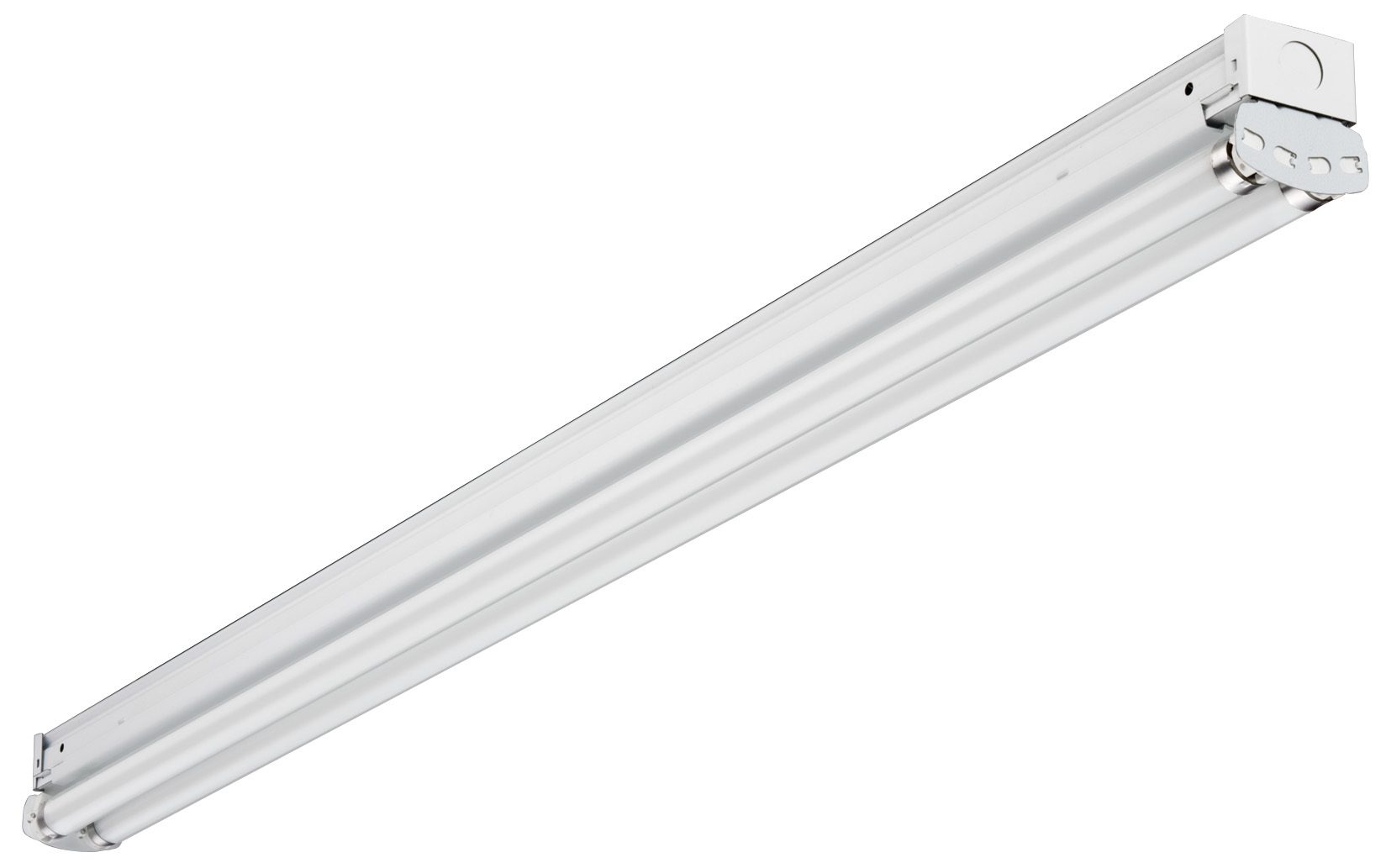 Z232 MV Z Series Contractor Select Low Profile Strip Light, (2) Lamps T8 Lamp, 120 to 277 VAC, High Gloss Baked White Enamel Housing