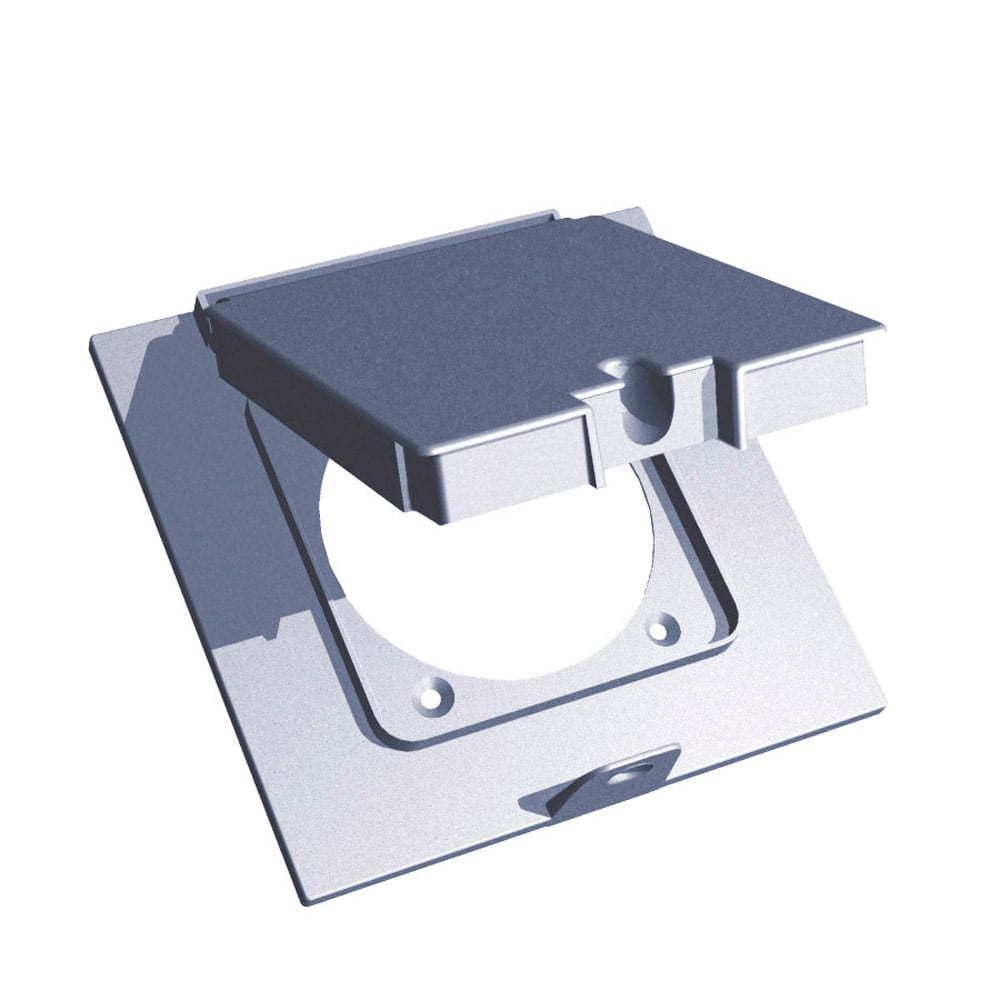 S433E Red Dot Weatherproof Box Cover, Single Receptacle Cover